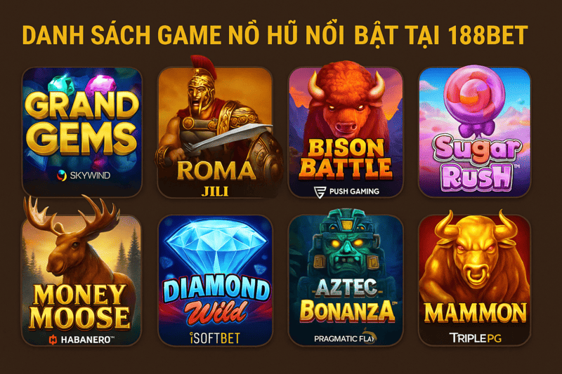 Danh sach game no hu noi bat tai 188BET tu nhieu nha phat hanh Danh sách game nổ hũ nổi bật tại 188BET từ nhiều nhà phát hành